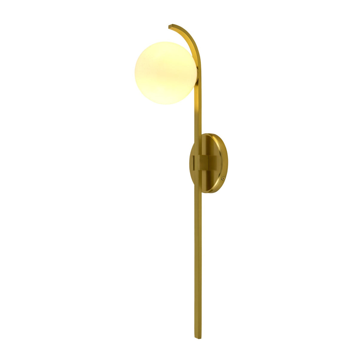 Modern European furniture - White Glass Sphere Wall Lamp - www.oroa.com