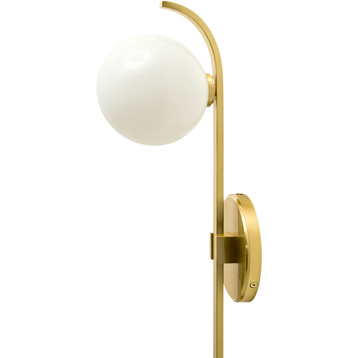 Modern European furniture - White Glass Sphere Wall Lamp - www.oroa.com