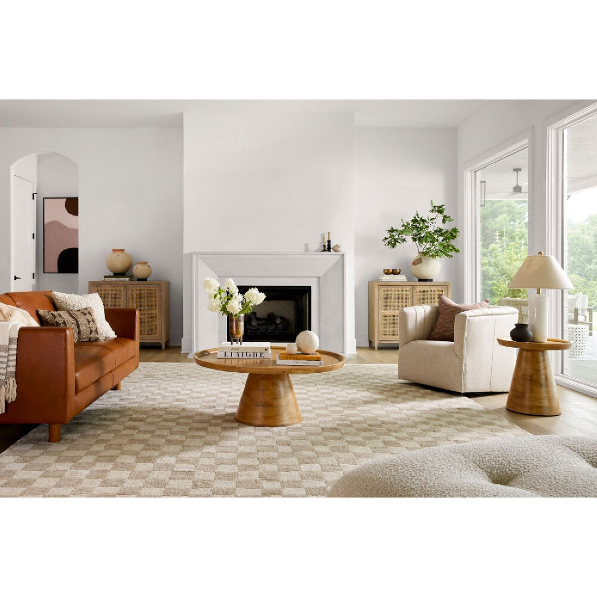 Modern European furniture - White Ceramic Accent Table Lamp - www.oroa.com