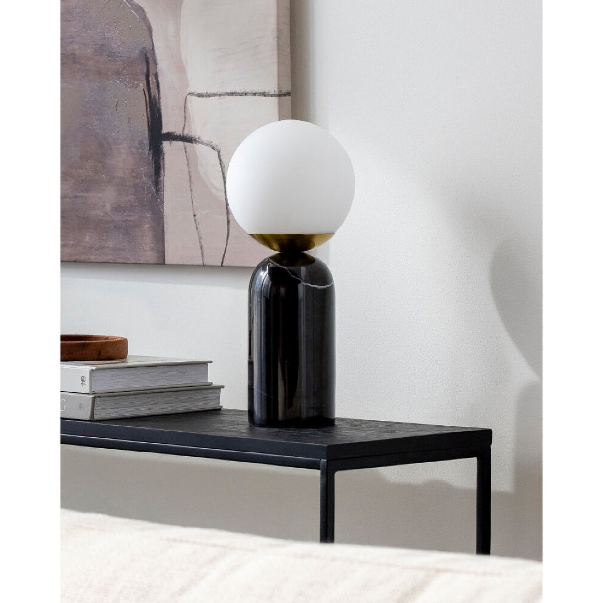 Modern European furniture - Marble White Glass Table Lamp - www.oroa.com