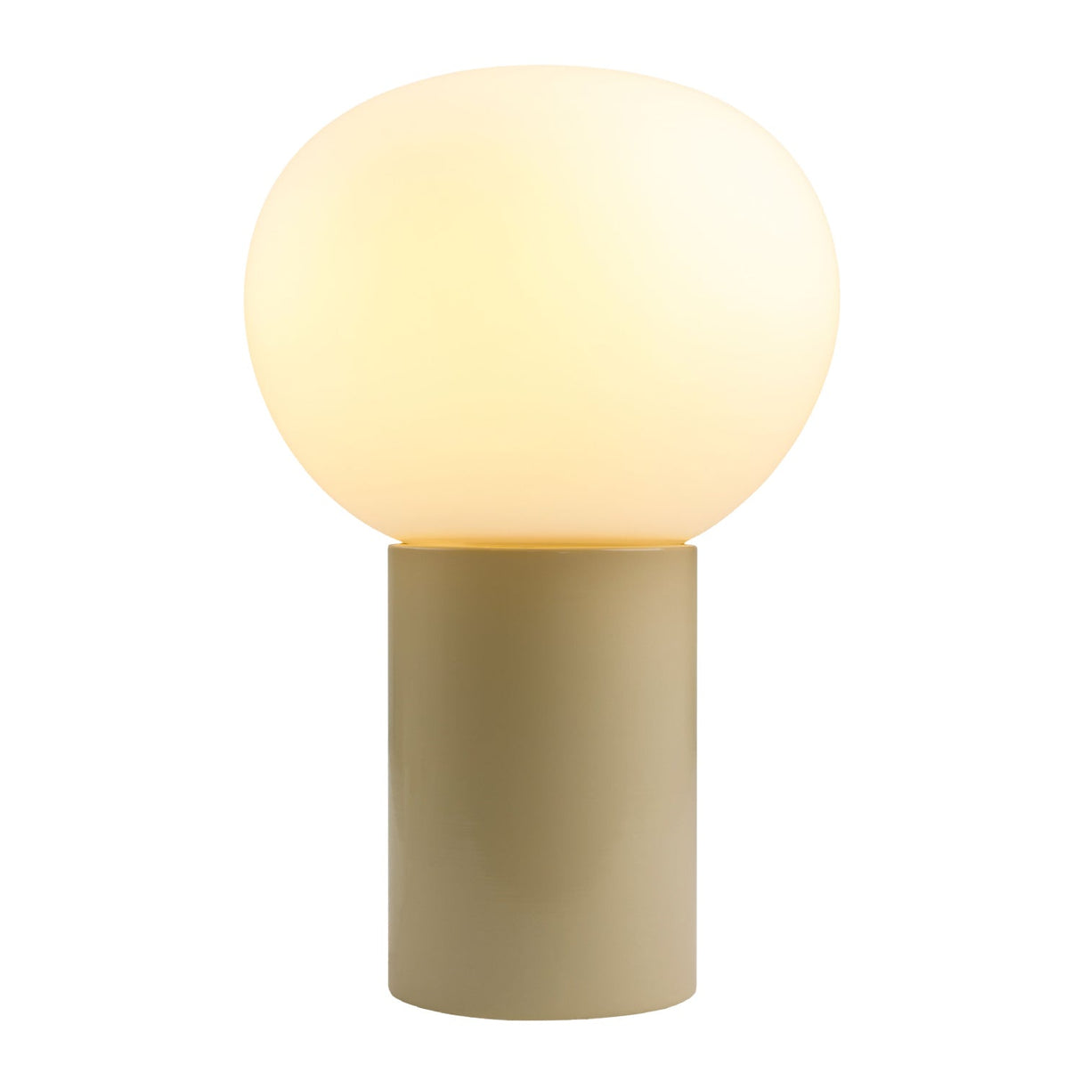 Modern European furniture - Round White Glass Table Lamp - www.oroa.com