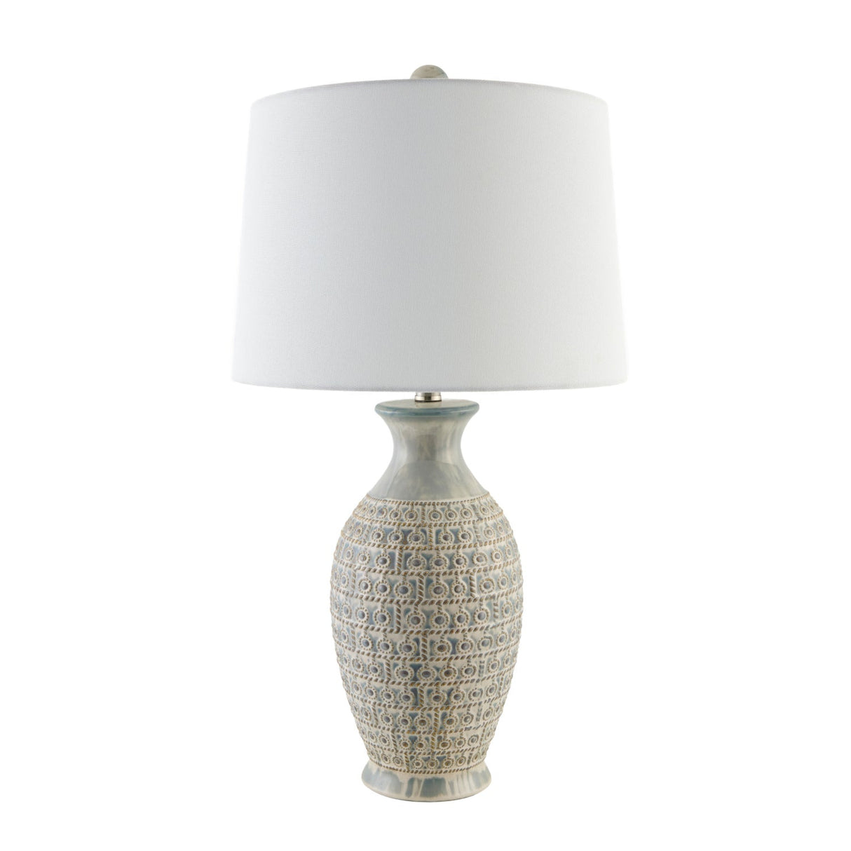 Modern European furniture - Gray Ceramic Accent Table Lamp - www.oroa.com