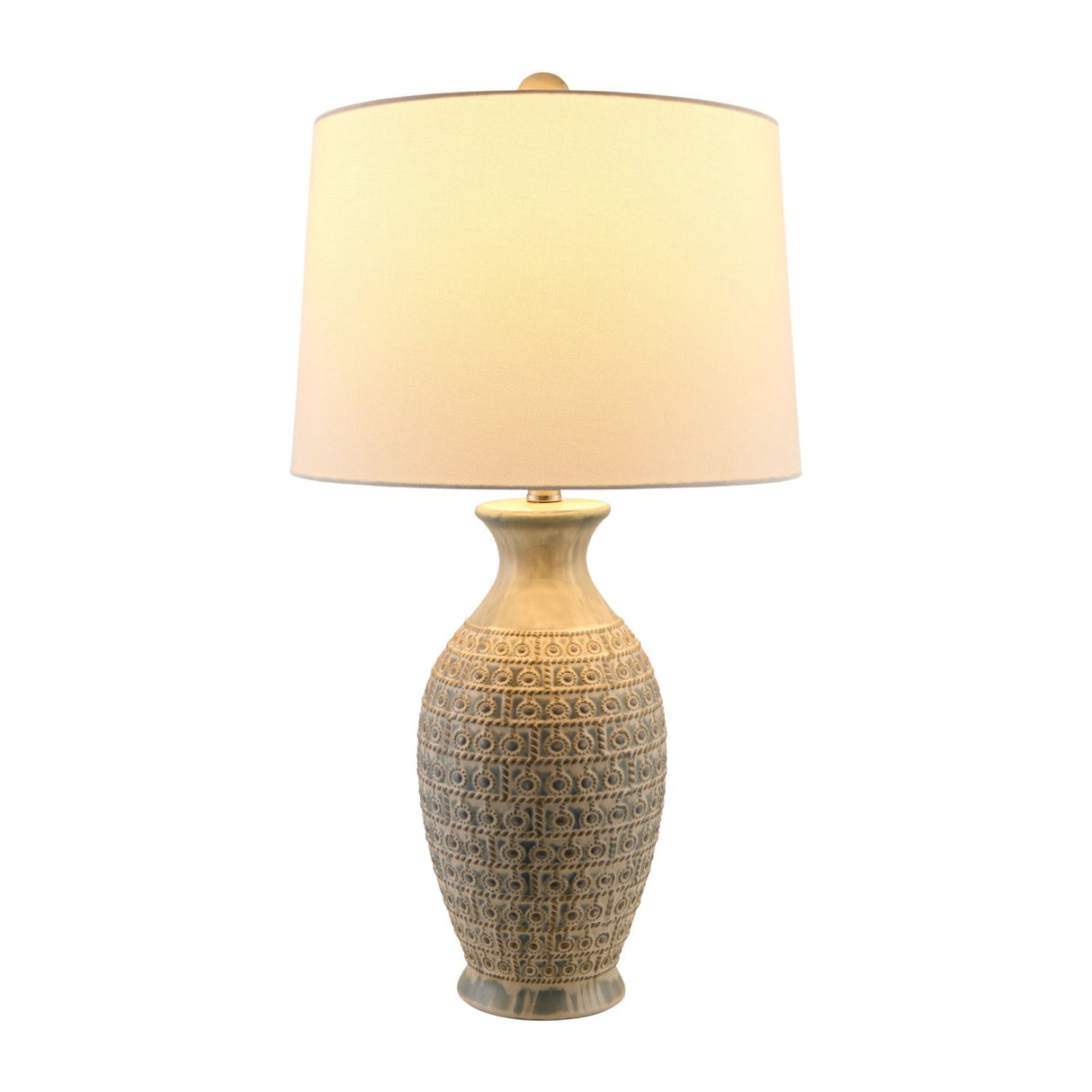 Modern European furniture - Gray Ceramic Accent Table Lamp - www.oroa.com