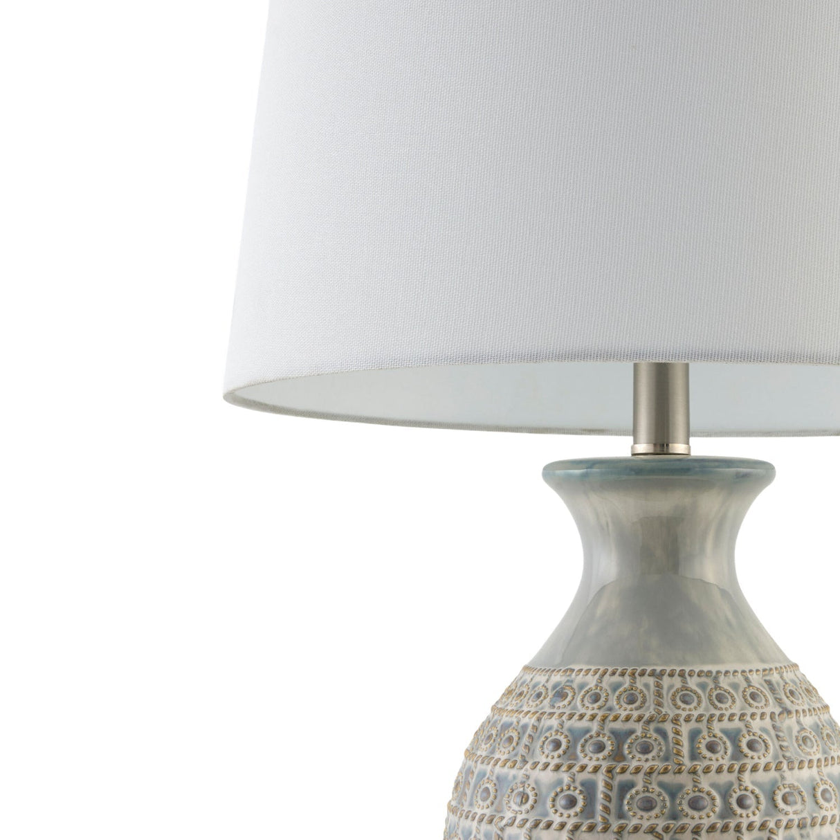 Modern European furniture - Gray Ceramic Accent Table Lamp - www.oroa.com