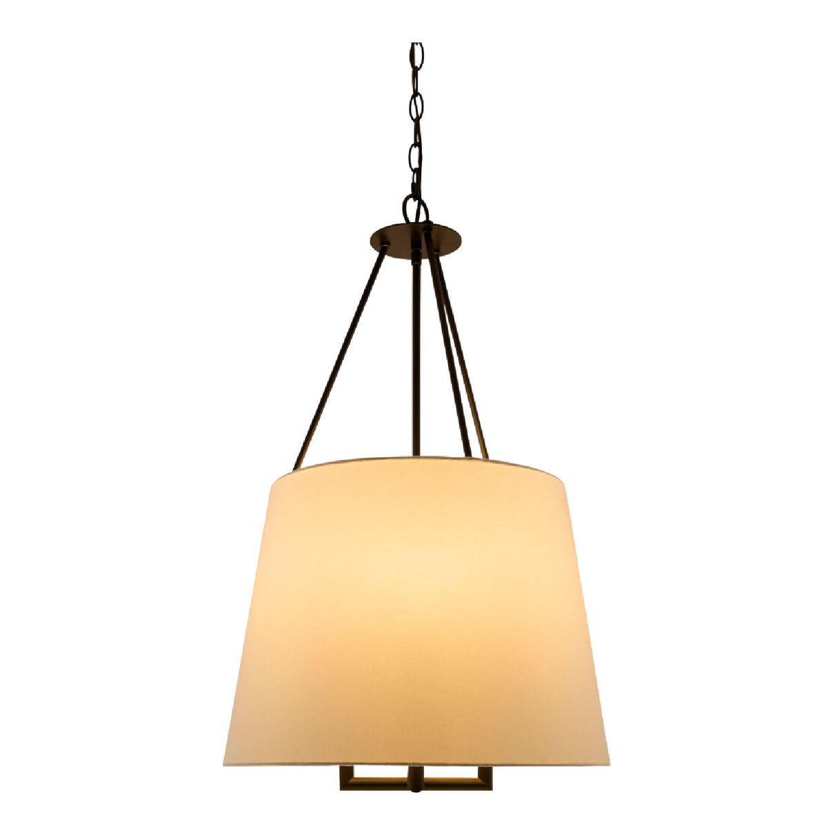 White Linen Chandelier | Oroa.com