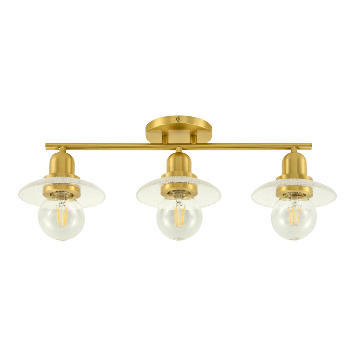 Modern European furniture - Gold Fixture Glass Wall Lamp - www.oroa.com