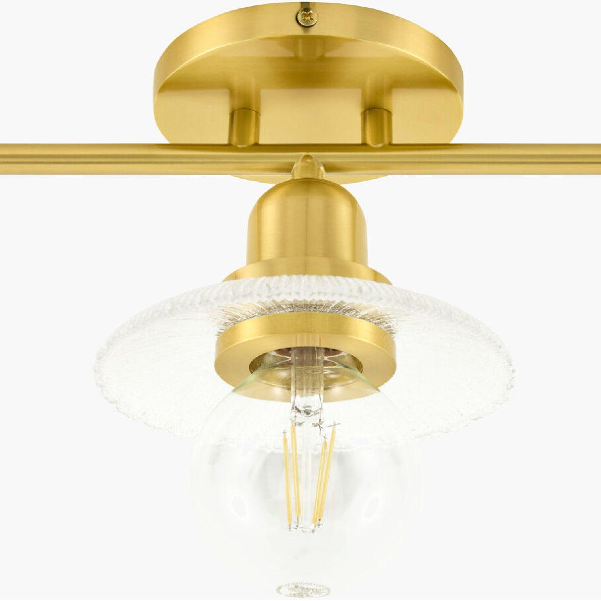 Modern European furniture - Gold Fixture Glass Wall Lamp - www.oroa.com