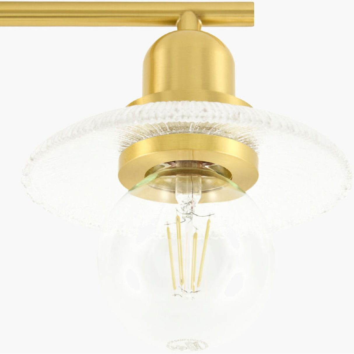 Modern European furniture - Gold Fixture Glass Wall Lamp - www.oroa.com
