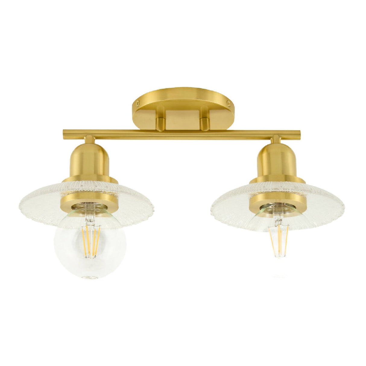 Modern European furniture - Gold Fixture Glass Wall Lamp - www.oroa.com