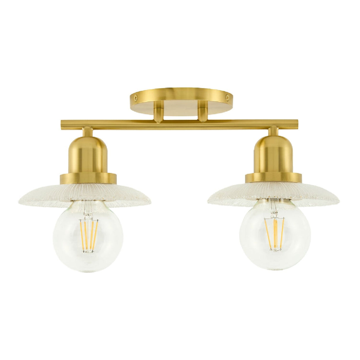 Modern European furniture - Gold Fixture Glass Wall Lamp - www.oroa.com