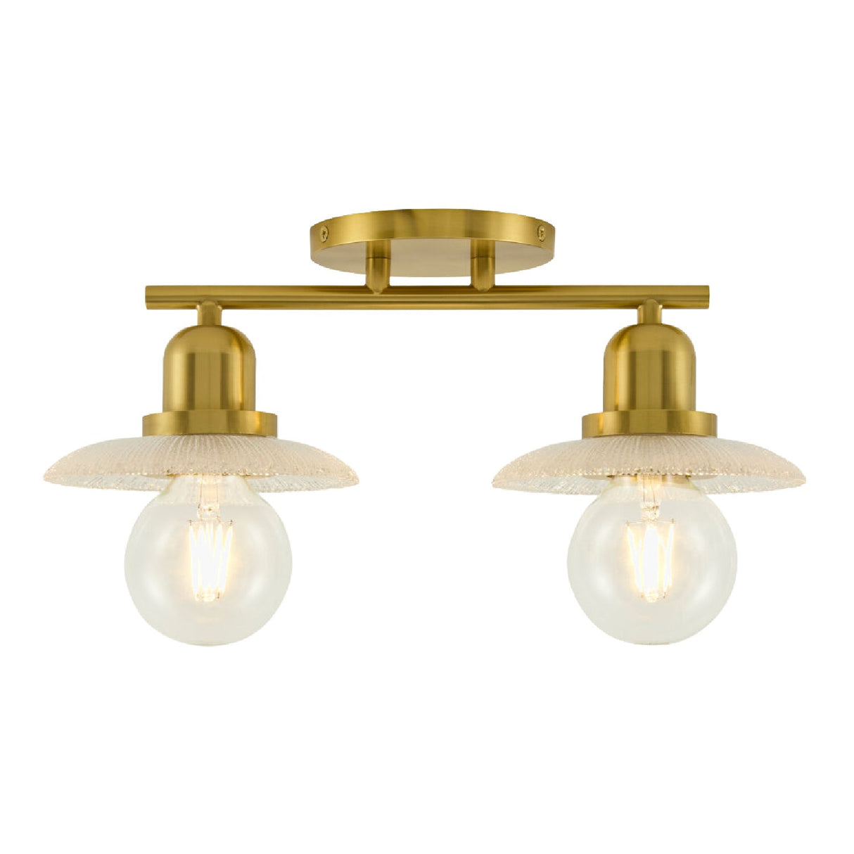 Modern European furniture - Gold Fixture Glass Wall Lamp - www.oroa.com