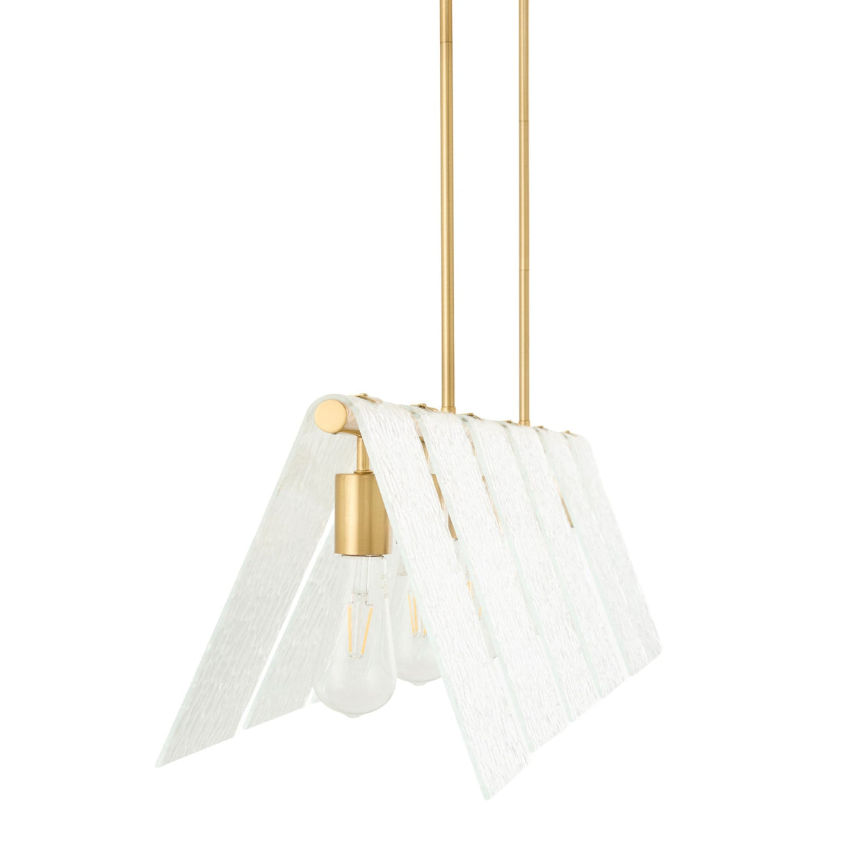 Modern European furniture - 6-Light Clear Glass Linear Chandelier - www.oroa.com