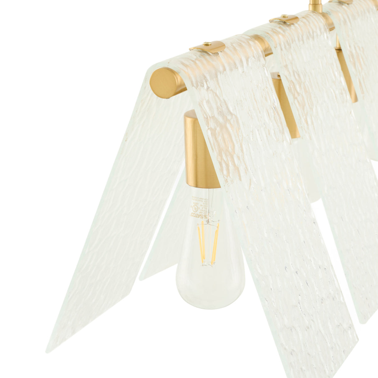 Modern European furniture - 6-Light Clear Glass Linear Chandelier - www.oroa.com