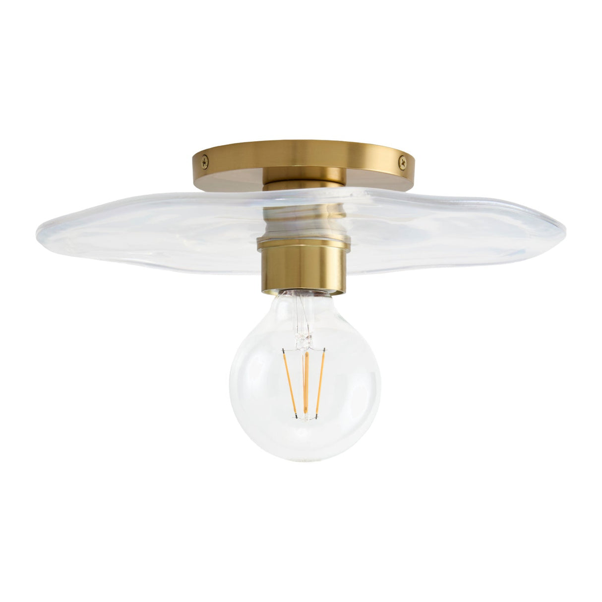 Modern European furniture - Wavy Clear Glass Wall Lamp - www.oroa.com