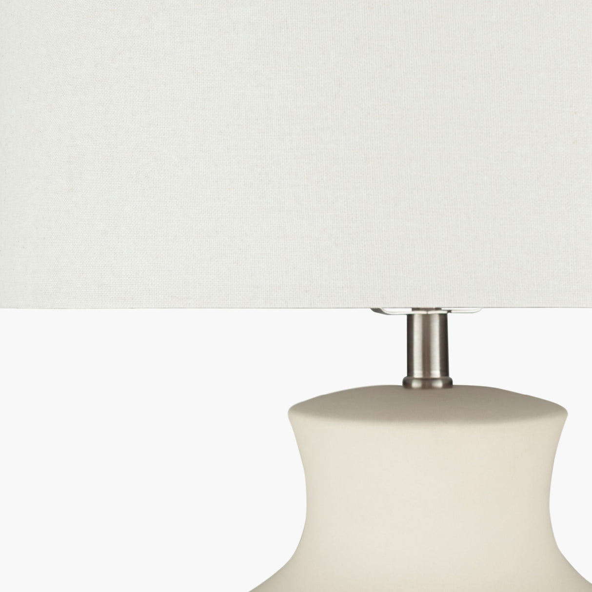 Glazed Cream Ceramic Table Lamp | Oroa.com