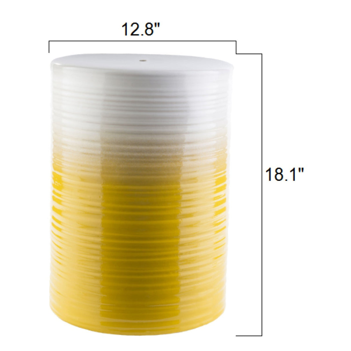 Modern European furniture - Ceramic Cylindrical Outdoor Stool - www.oroa.com