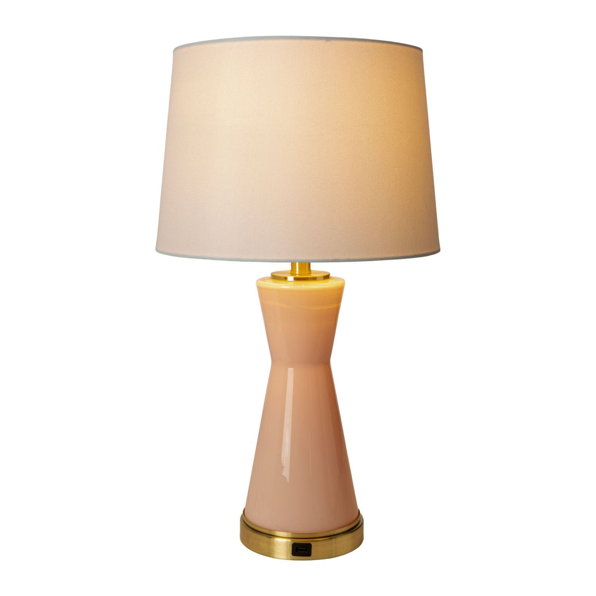 Modern European furniture - Pink Glass Accent Table Lamp - www.oroa.com