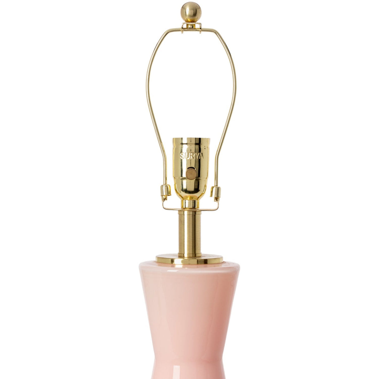 Modern European furniture - Pink Glass Accent Table Lamp - www.oroa.com