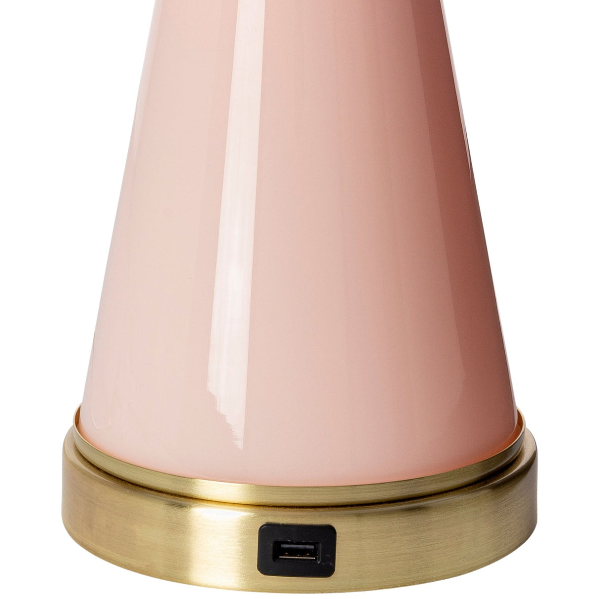 Modern European furniture - Pink Glass Accent Table Lamp - www.oroa.com