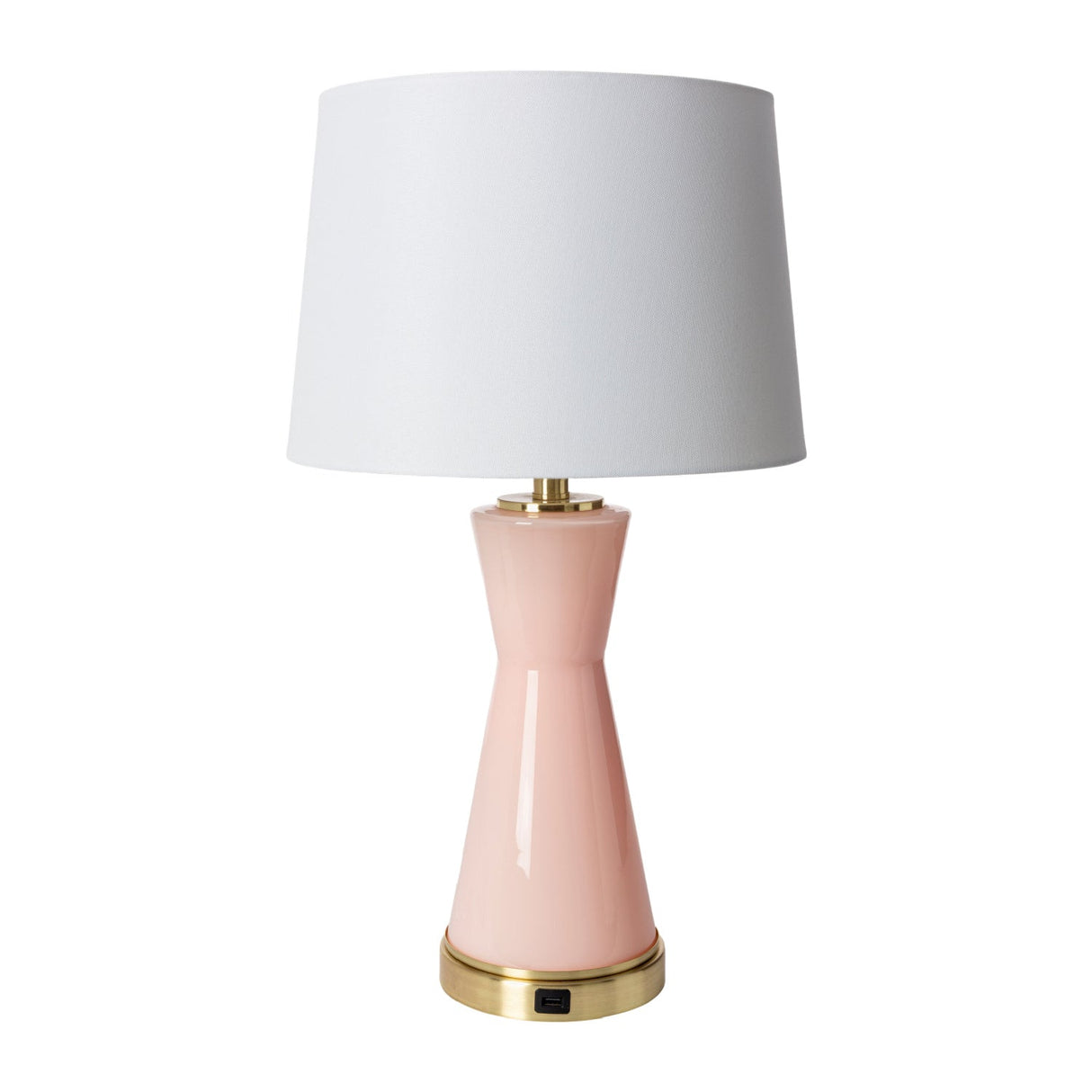 Modern European furniture - Pink Glass Accent Table Lamp - www.oroa.com