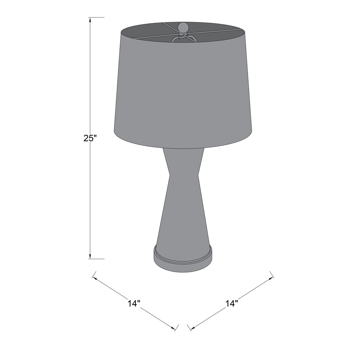 Pink Glass Accent Table Lamp | Oroa.com