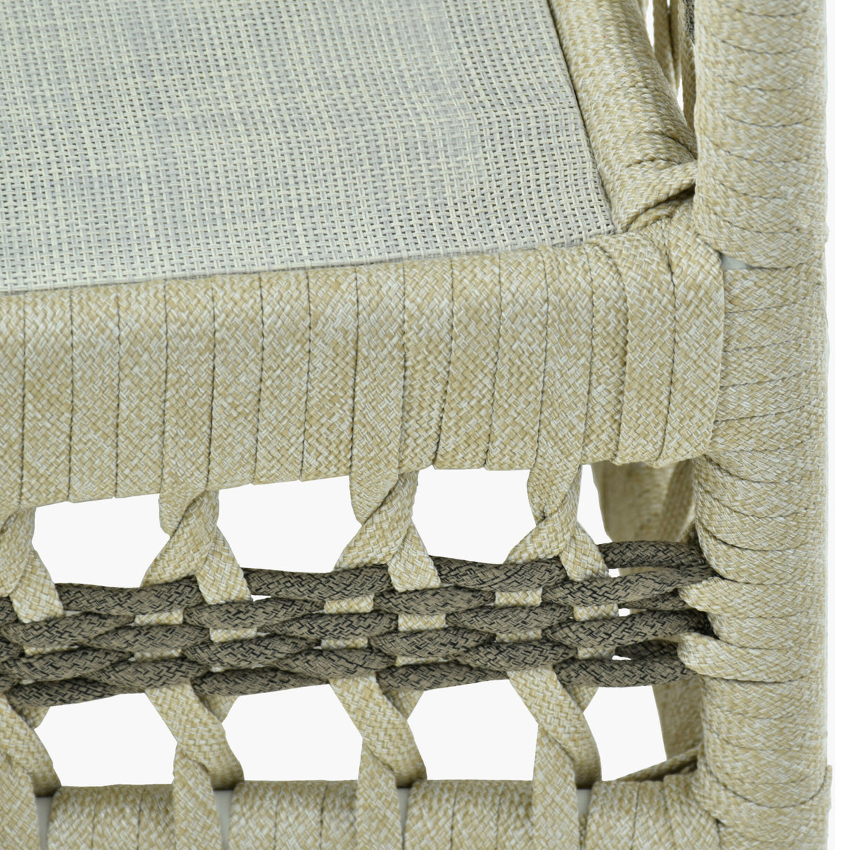 Modern European furniture - Cream Aluminum Outdoor Accent Chair - www.oroa.com