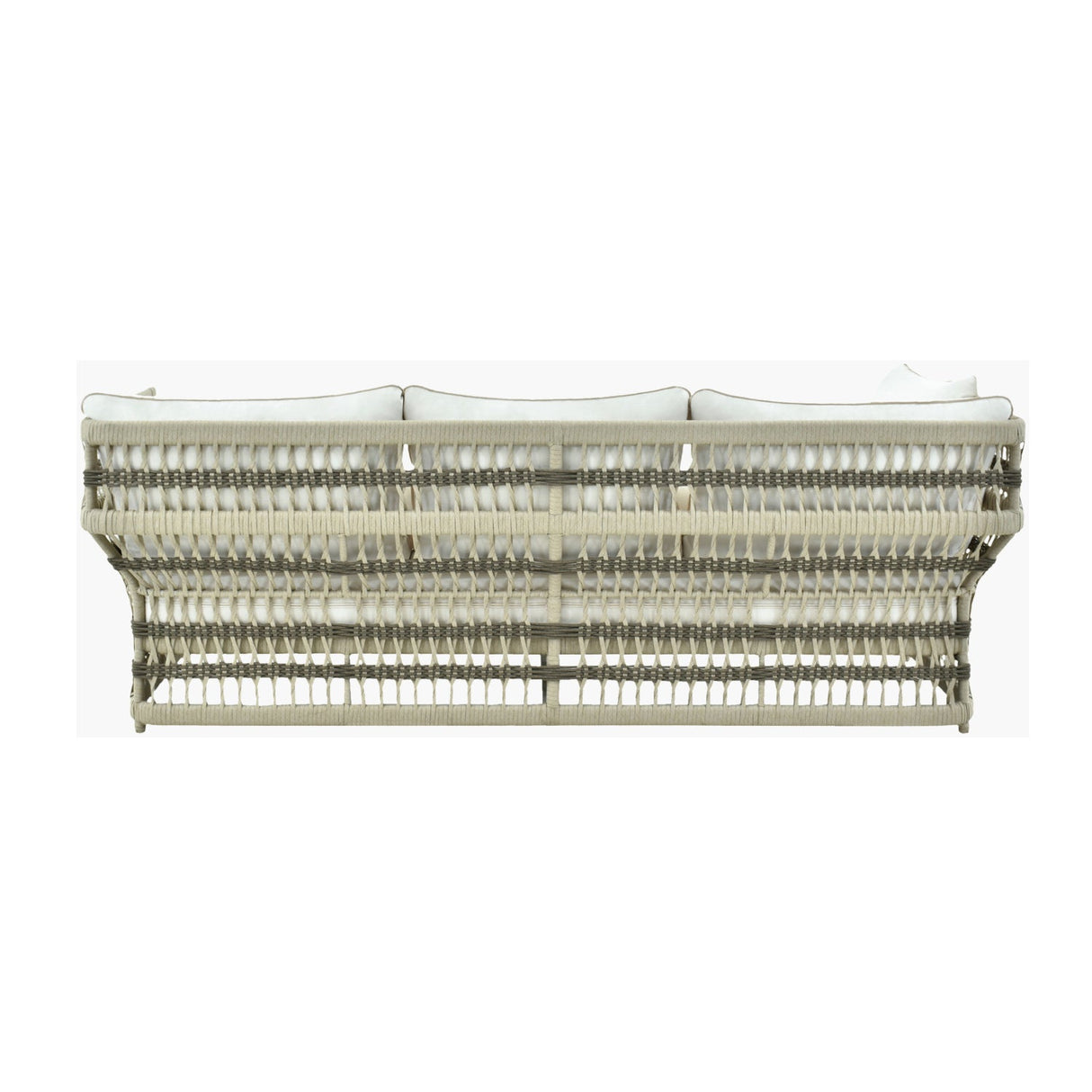 Modern European furniture - Cream Aluminum Outdoor Sectional Sofa - www.oroa.com