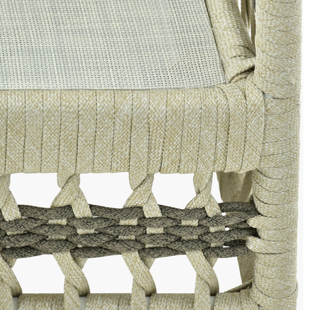 Modern European furniture - Cream Aluminum Outdoor Sectional Sofa - www.oroa.com