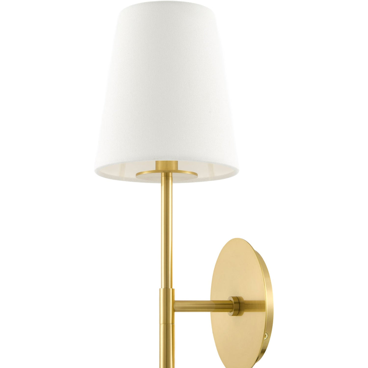 Modern European furniture - White Linen Shade Wall Lamp - www.oroa.com