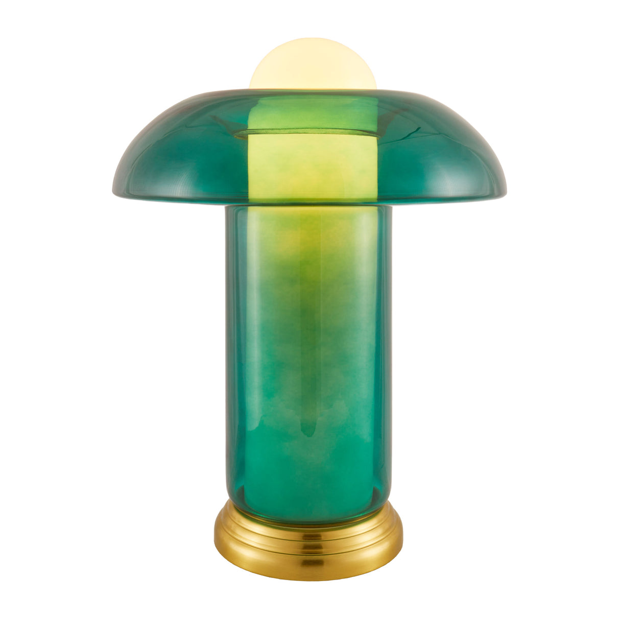 Modern European furniture - Blue Glass Accent Table Lamp - www.oroa.com