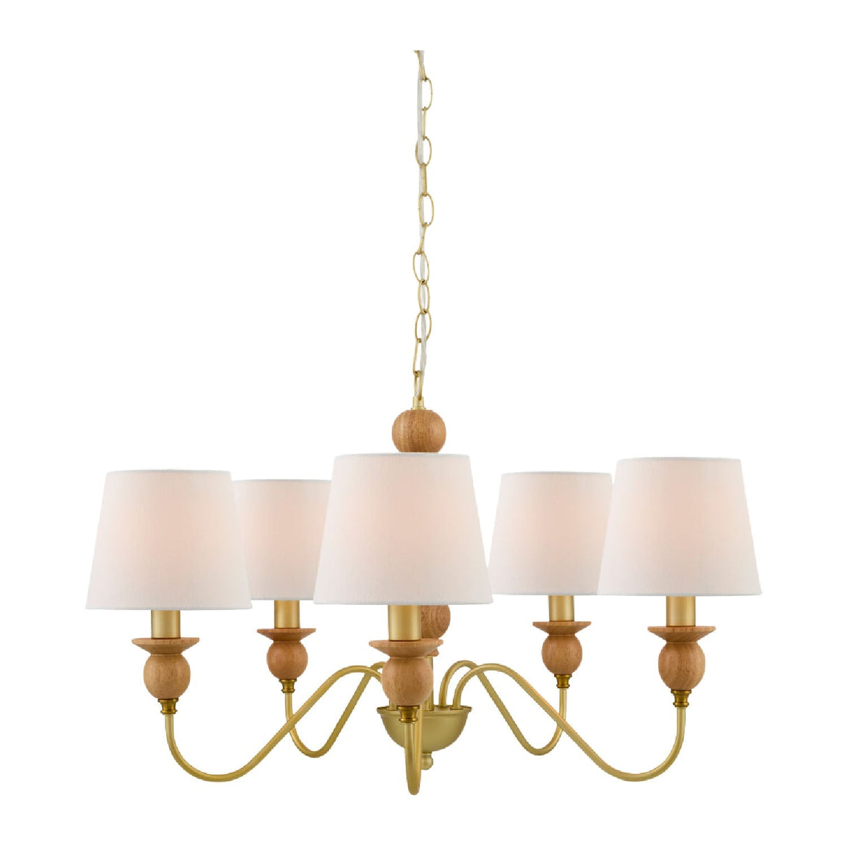 Modern European furniture - 5-Light Linen Classic Chandelier - www.oroa.com