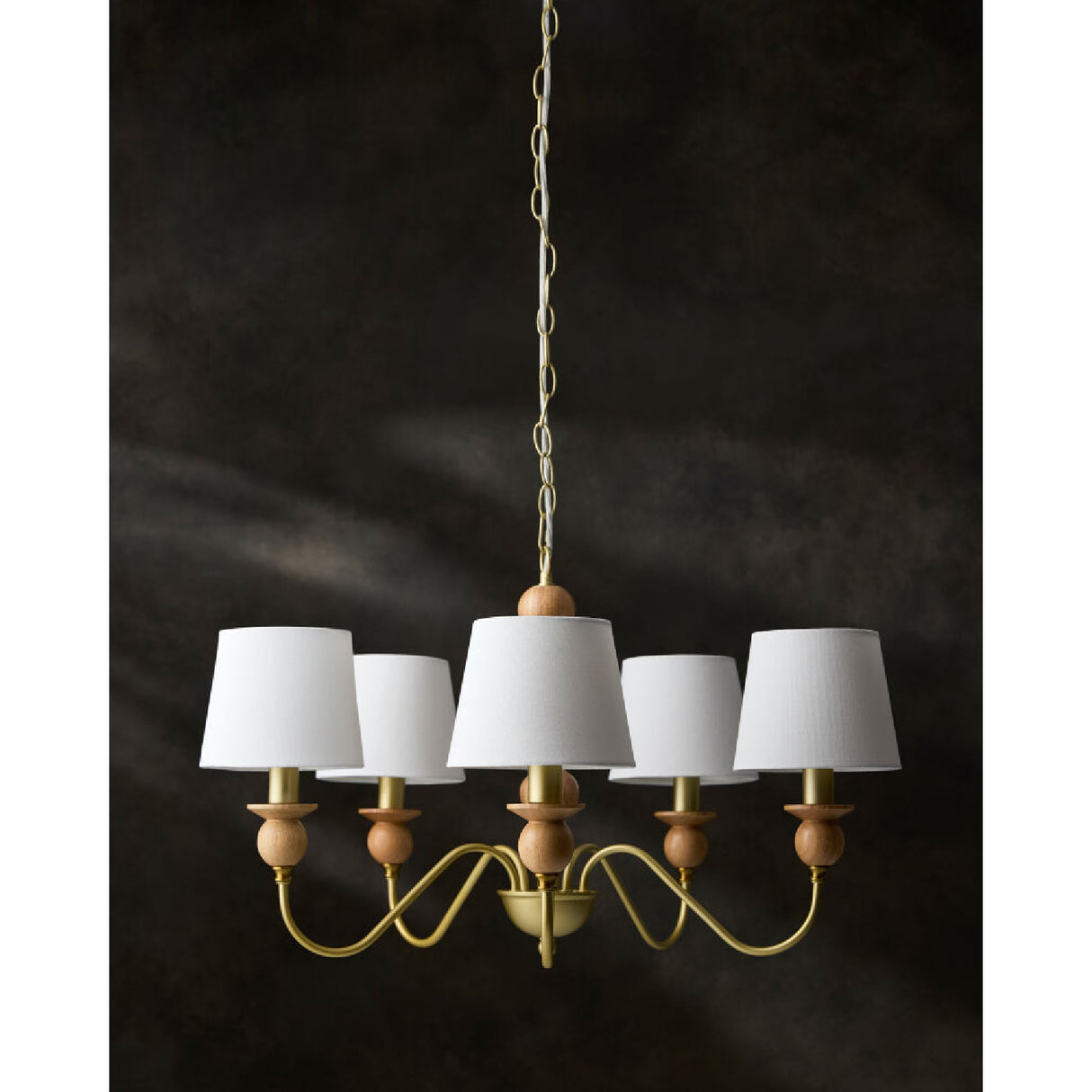 5-Light Linen Classic Chandelier | Oroa.com