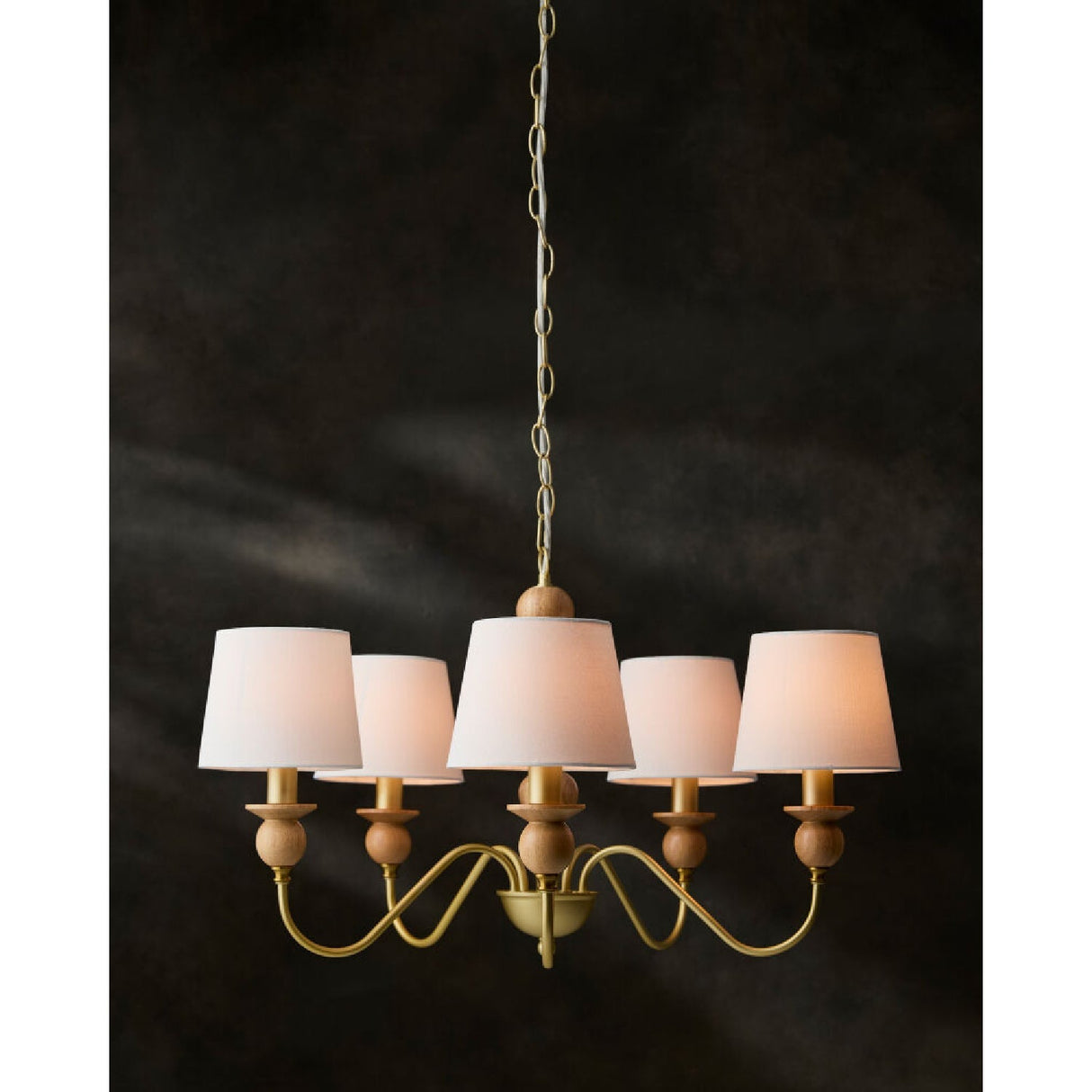 Modern European furniture - 5-Light Linen Classic Chandelier - www.oroa.com