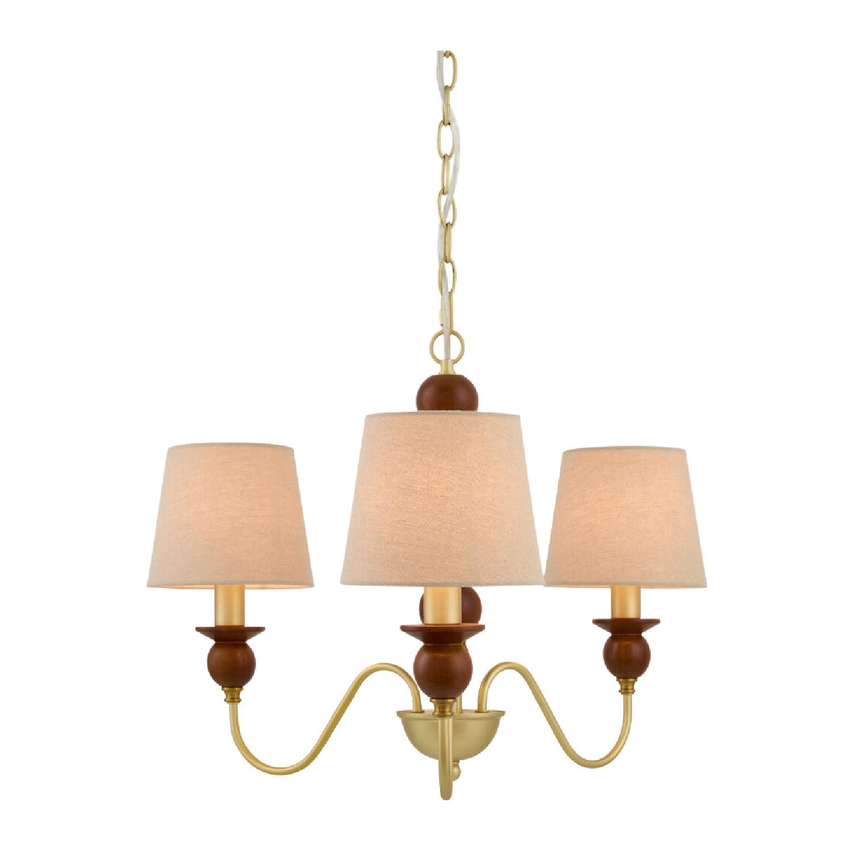 Modern European furniture - 3-Light Linen Classic Chandelier - www.oroa.com