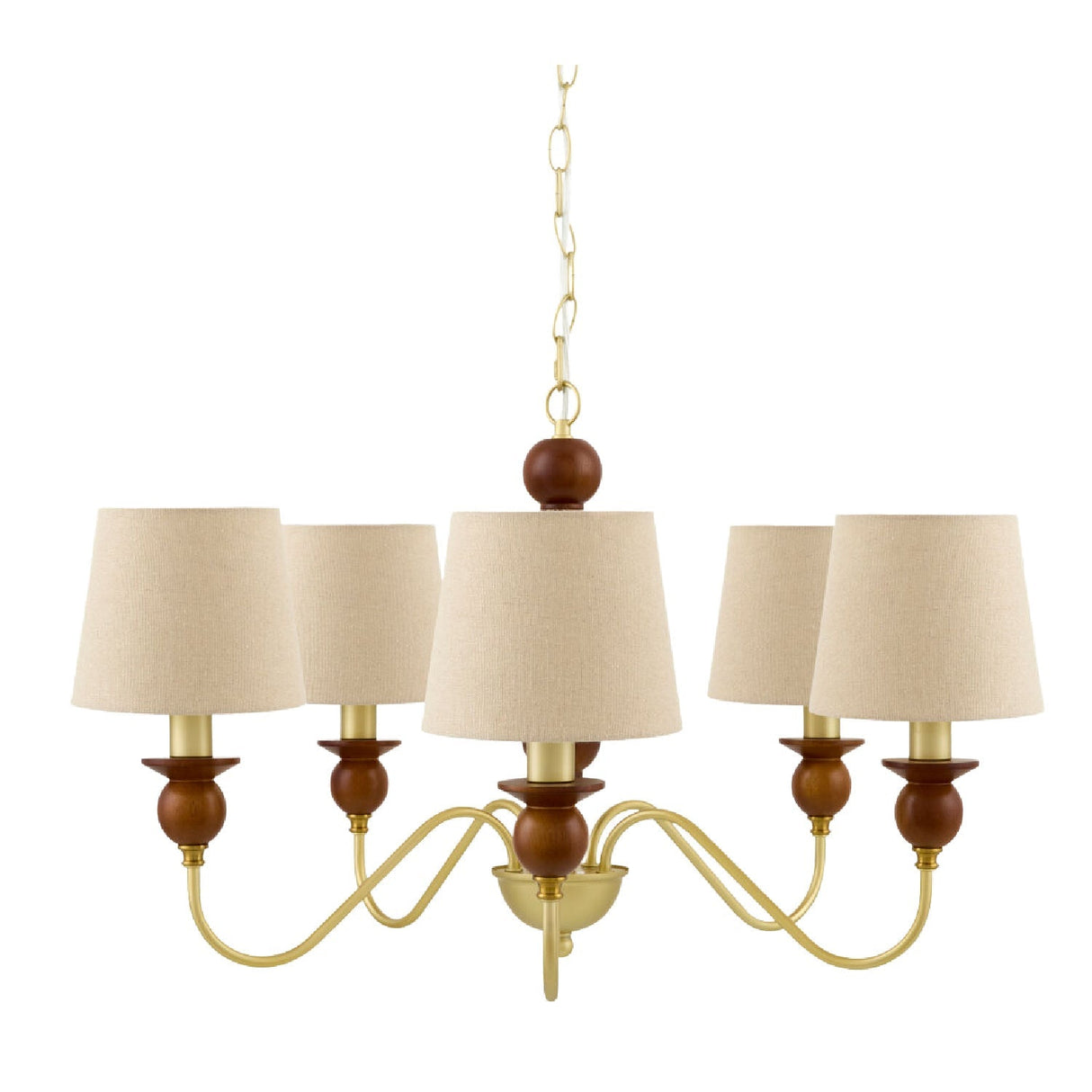 Modern European furniture - 5-Light Linen Classic Chandelier - www.oroa.com