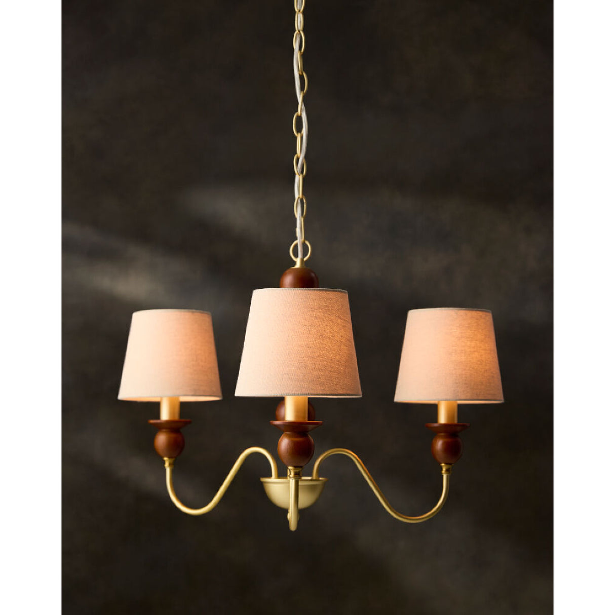 Modern European furniture - 3-Light Linen Classic Chandelier - www.oroa.com