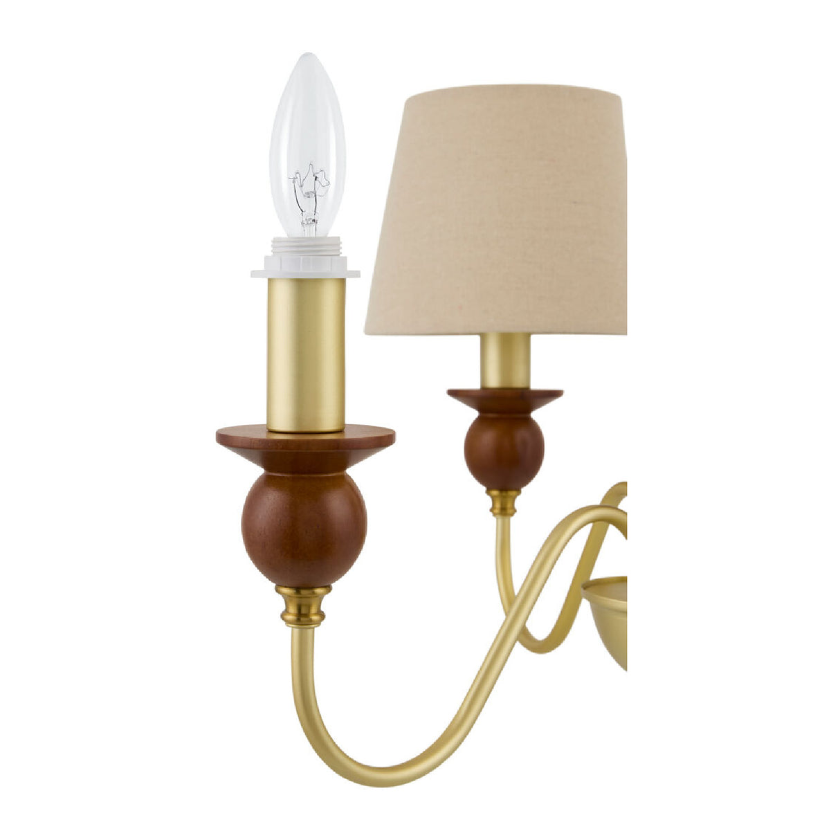 5-Light Linen Classic Chandelier | Oroa.com