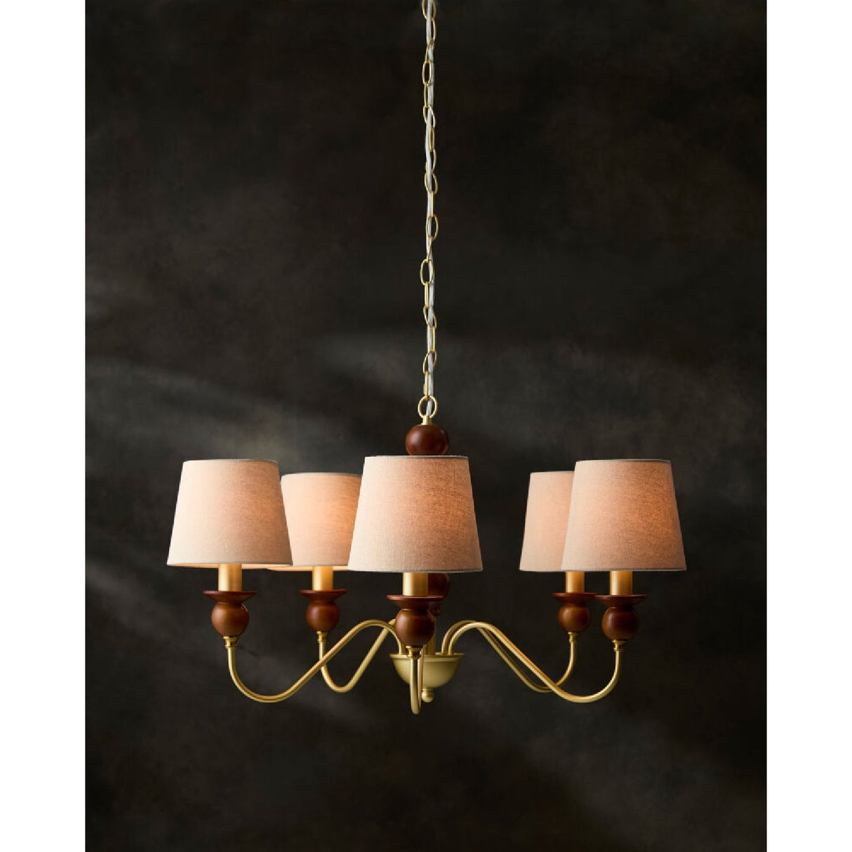Modern European furniture - 5-Light Linen Classic Chandelier - www.oroa.com