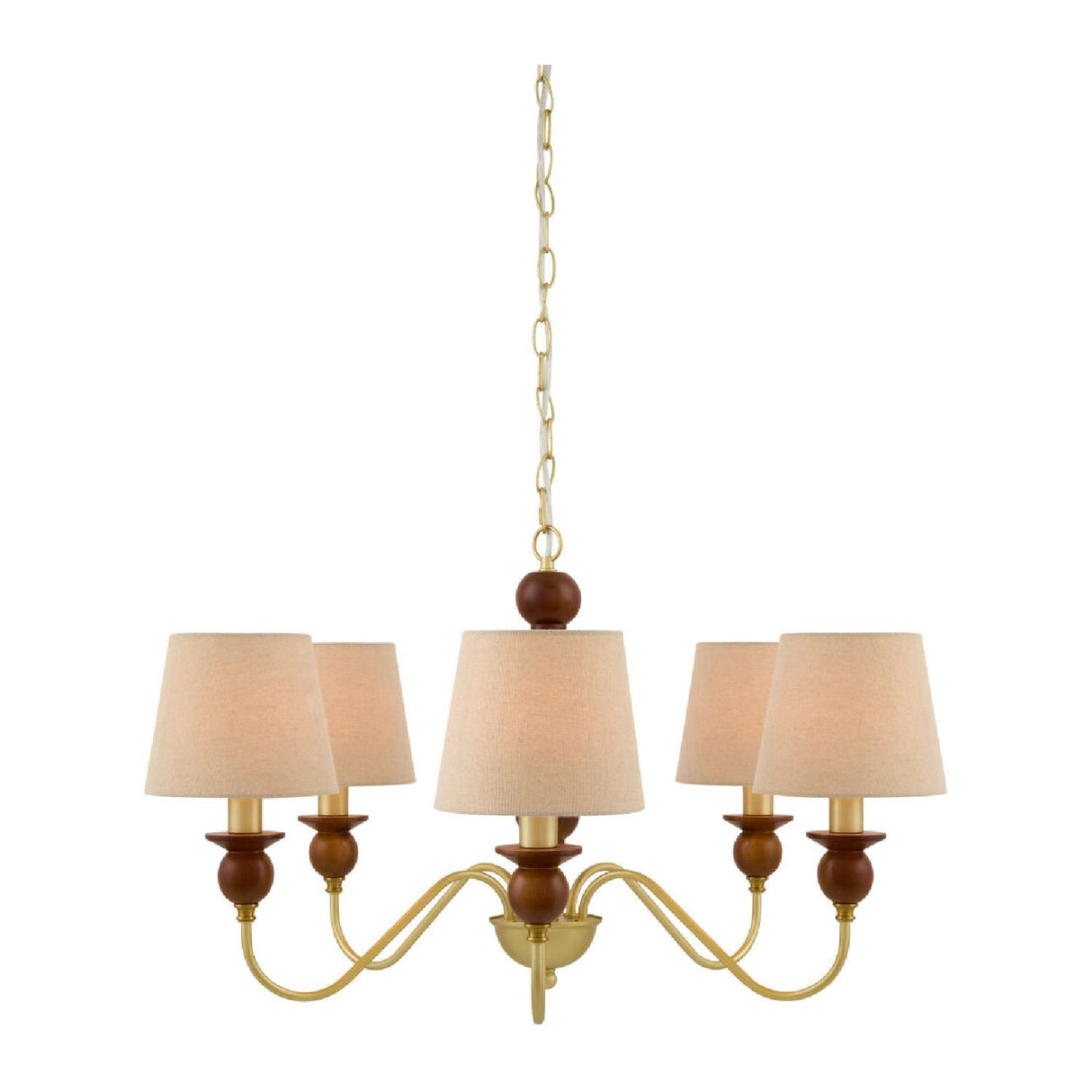 Modern European furniture - 5-Light Linen Classic Chandelier - www.oroa.com