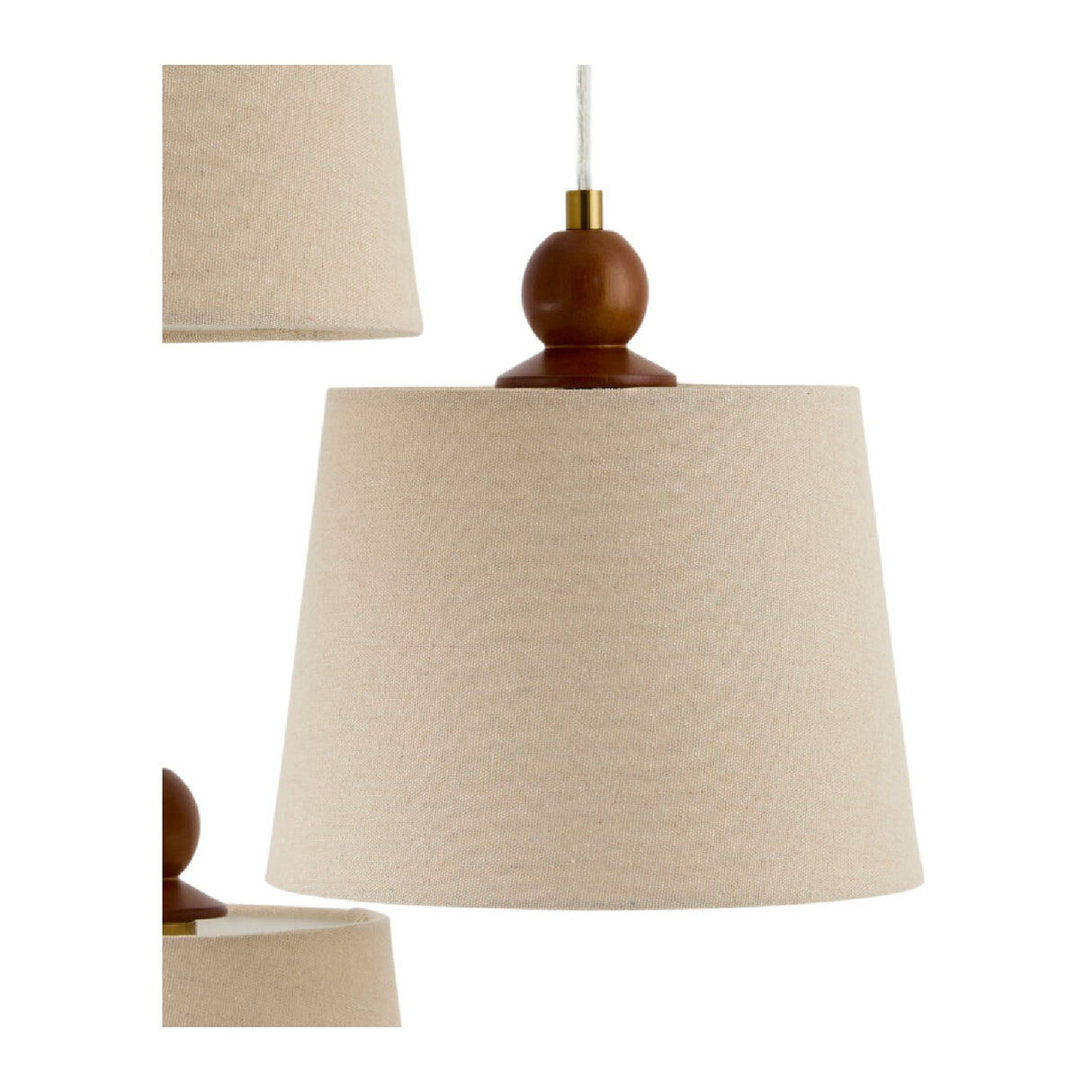 Modern European furniture - 3-Light Linen Chandelier - www.oroa.com