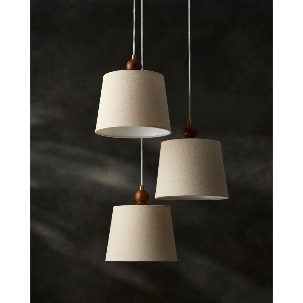 Modern European furniture - 3-Light Linen Chandelier - www.oroa.com