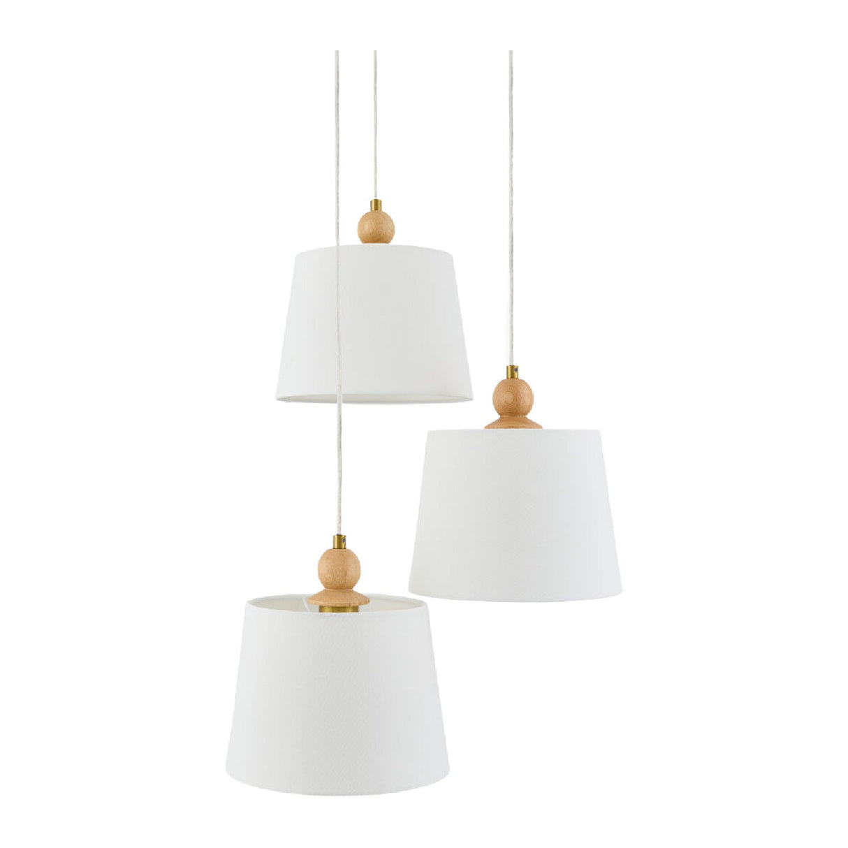 Modern European furniture - 3-Light Linen Chandelier - www.oroa.com