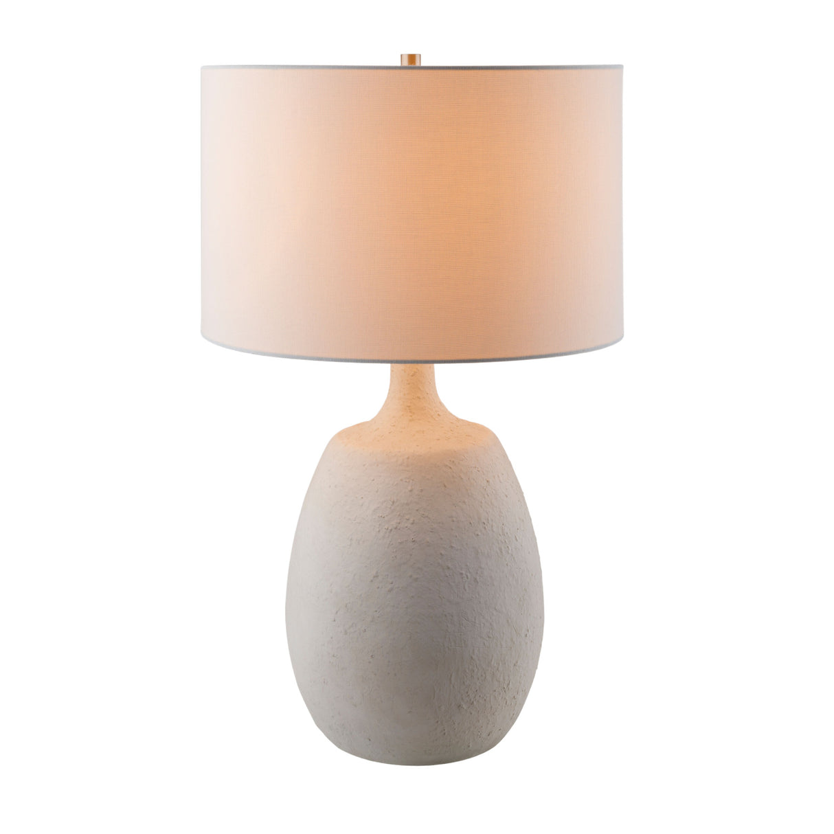 White Cement Accent Table Lamp | Oroa.com