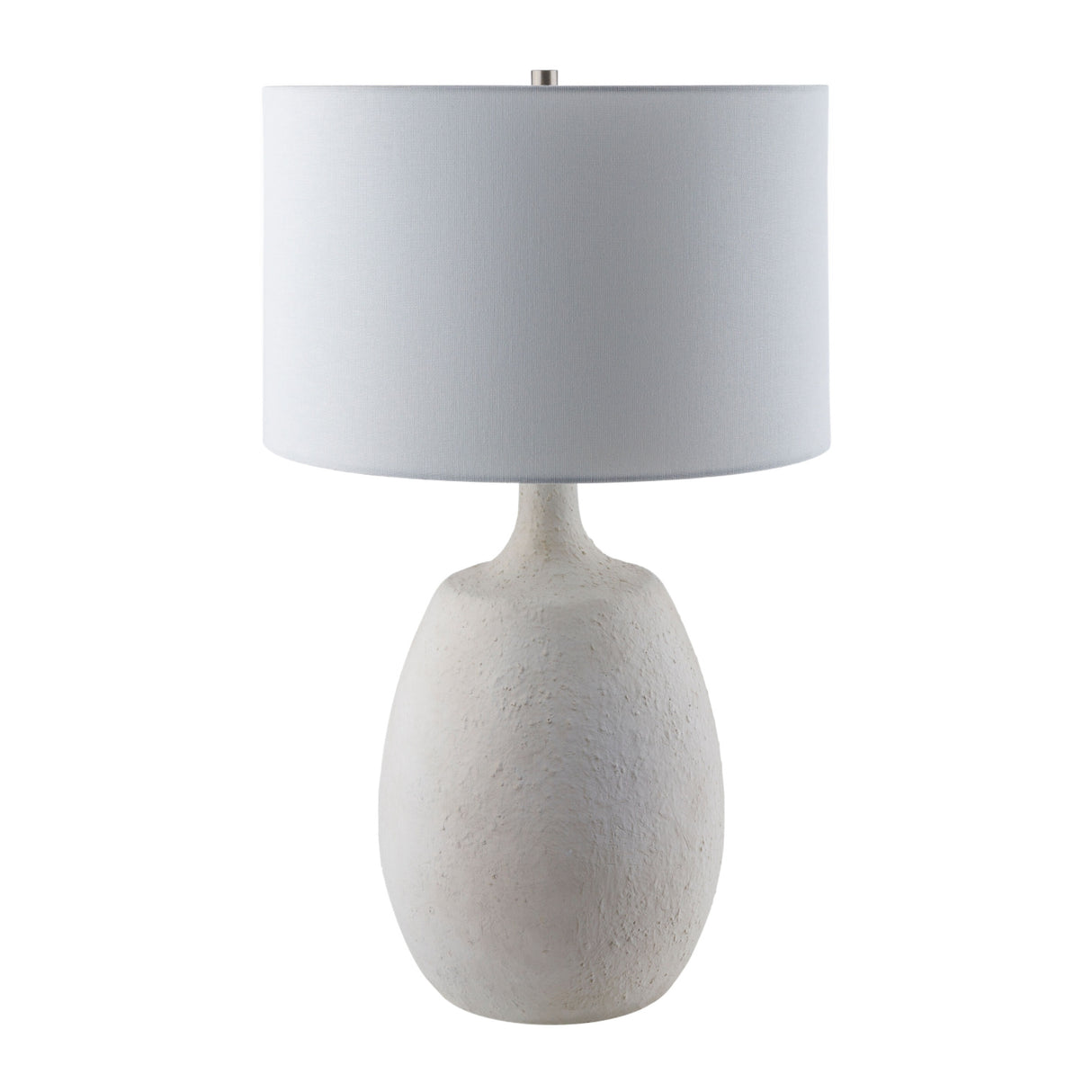 White Cement Accent Table Lamp | Oroa.com