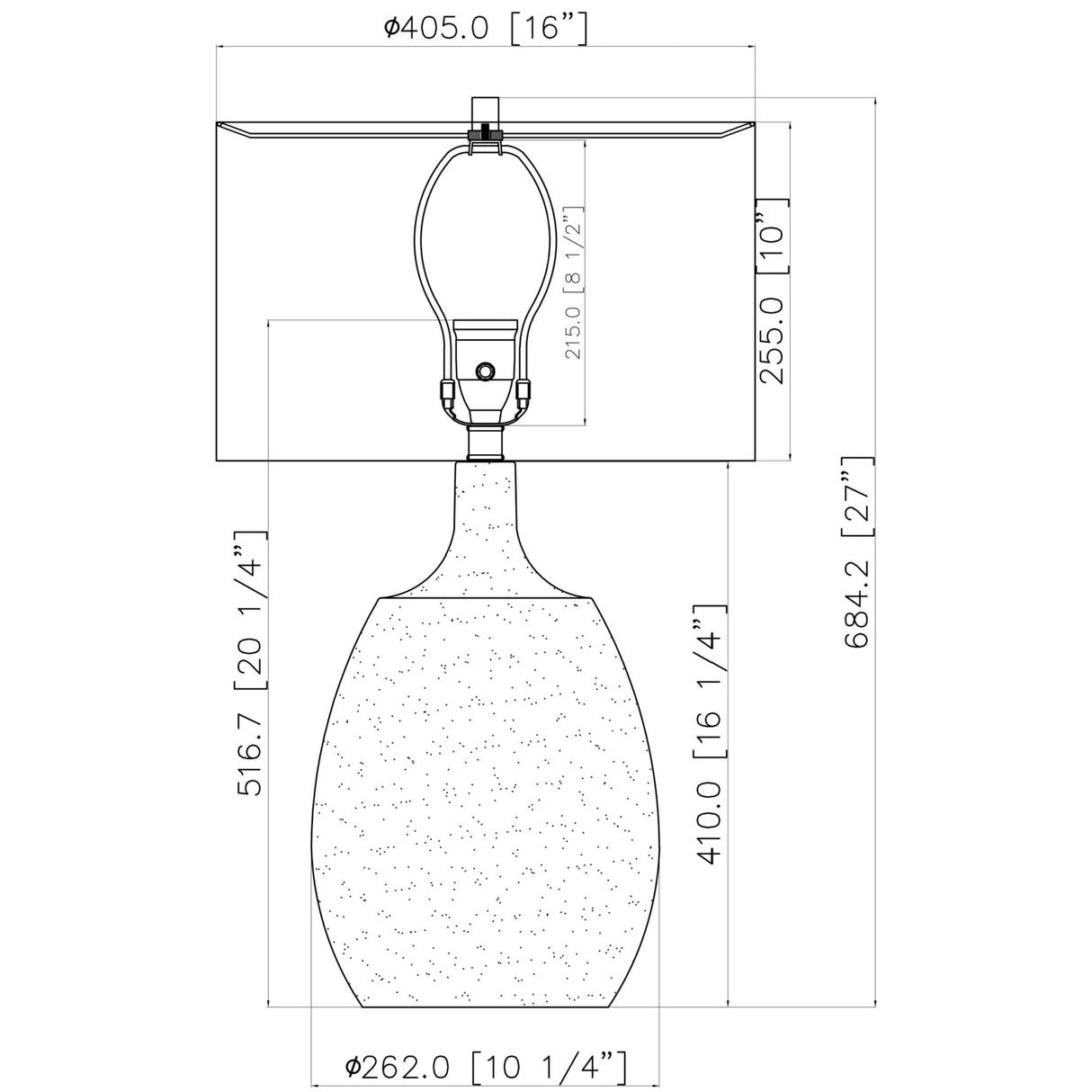 White Cement Accent Table Lamp | Oroa.com