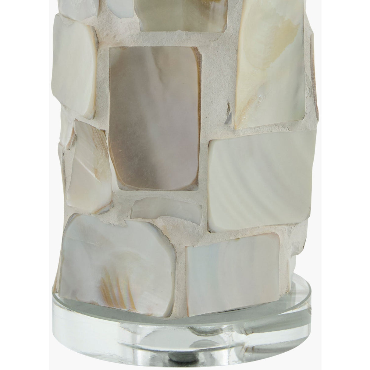Modern European furniture - Cream Shell Accent Table Lamp - www.oroa.com