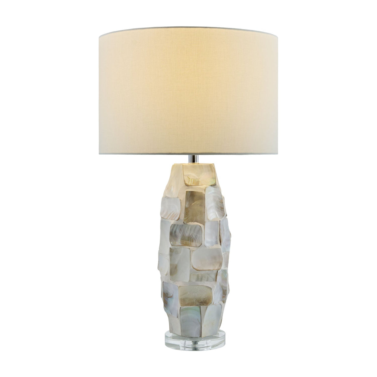 Modern European furniture - Cream Inlaid Shell Table Lamp - www.oroa.com