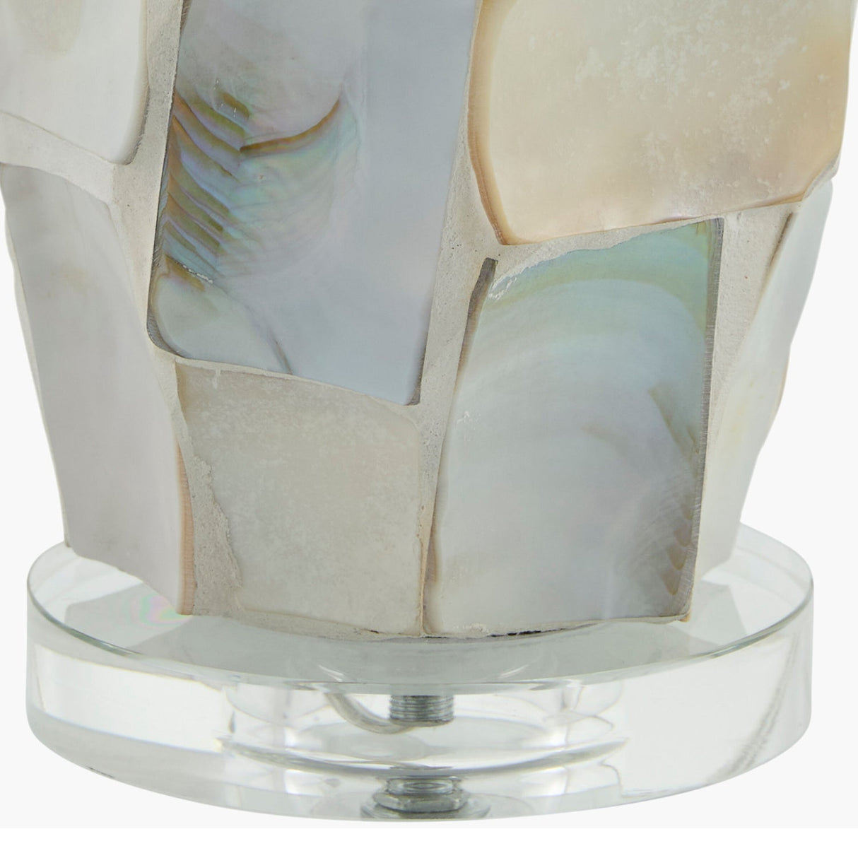 Modern European furniture - Cream Inlaid Shell Table Lamp - www.oroa.com