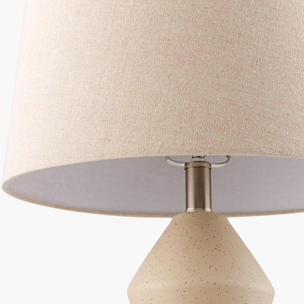 Modern European furniture - Beige Ceramic Geometrical Table Lamp - www.oroa.com