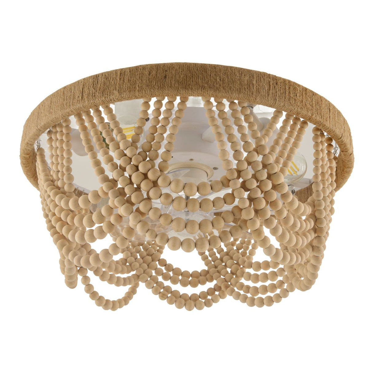 Modern European furniture - Wooden Beads Cascade Chandelier - www.oroa.com